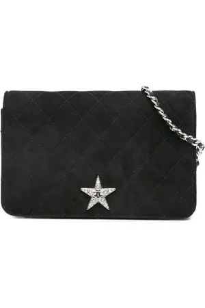 CHANEL 2019 Suede Cocostellar Wallet on Chain crossbody bag