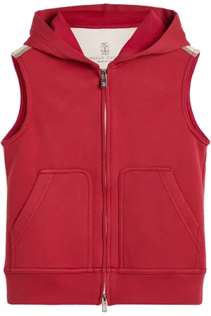 Brunello Cucinelli Hooded zip-up vest