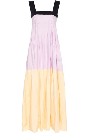 Plan C Colourblock cotton dress