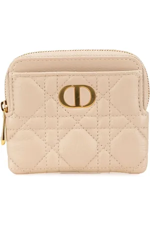 Dior 2023 Calfskin Cannage Supple Caro Lavender Wallet small wallets