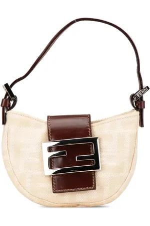 Fendi 2000-2010 Mini Zucca Canvas Croissant handbag
