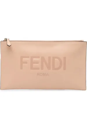 Fendi 2010-2024 Leather Roma Zip clutch bag
