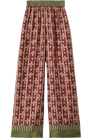 La DoubleJ Graphic-print palazzo pants