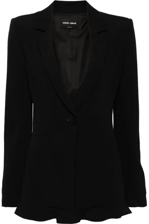 Giorgio Armani Single-breasted ruffled blazer