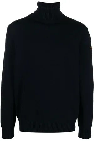 Paul & Shark Logo-patch roll-neck jumper