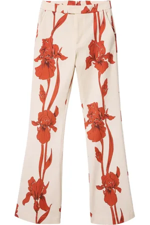La DoubleJ Floral tailored trousers