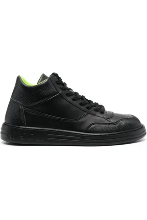 Msgm Logo-print high-top sneakers