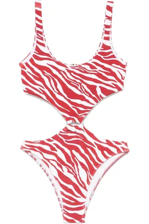 Cia Maritima Printed cut-out swimsuit