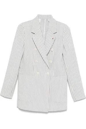 Manuel Ritz Double-breasted striped blazer