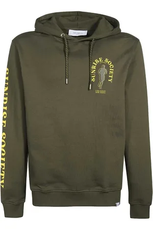 Les Deux Logo-print cotton hoodie