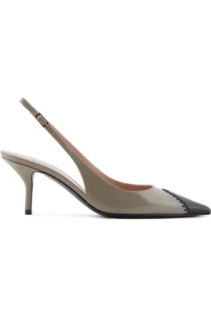 Giorgio Armani 60mm contrasting-toecap leather pumps