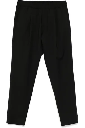 LOW BRAND Virgin-wool tapered-leg trousers