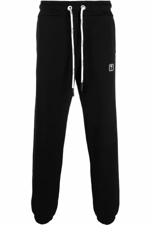 Palm Angels Logo-patch drawstring track pants
