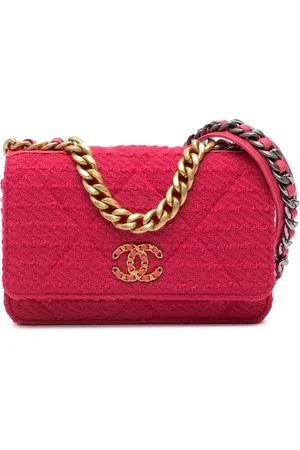 CHANEL 2020 Tweed 19 Wallet On Chain satchel