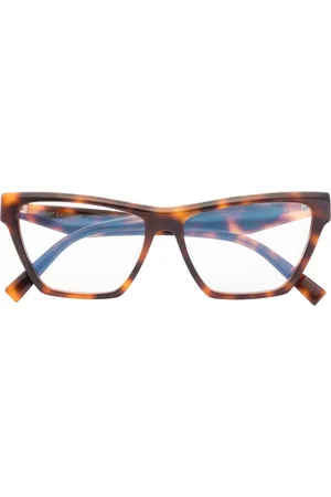 Saint Laurent Tortoiseshell-effect cat eye-frame glasses