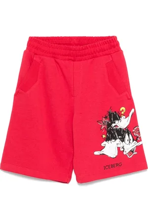 Iceberg Daffy Duck-print track shorts