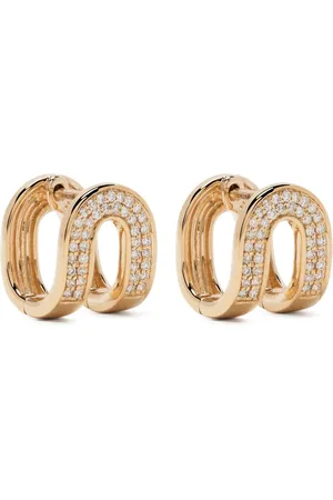 Dana Rebecca Designs 14kt yellow Nana Bernice Reversible Huggies diamond earrings