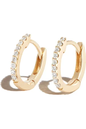 Dana Rebecca Designs 14kt yellow diamond huggie earrings