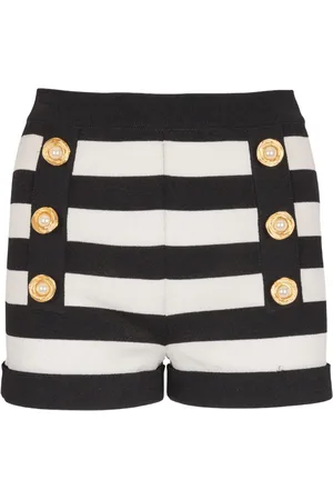 Balmain Matiniere button-detail shorts
