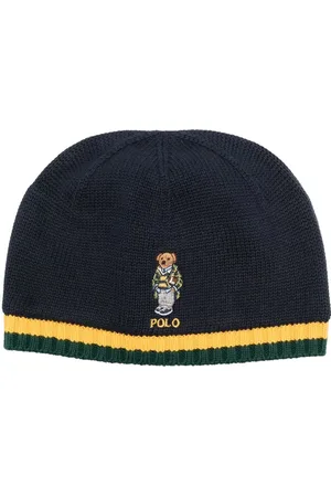 Ralph Lauren Polo Bear embroidered knitted beanie