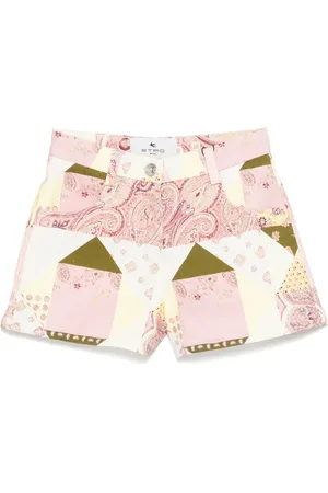 Etro Patchwork-print shorts