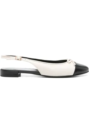 Tory Burch Cap-toe slingback ballet flats