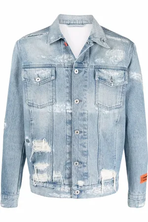 Heron Preston Distressed denim jacket