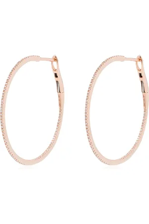 Dana Rebecca Designs 14kt rose gold diamond hoop earrings