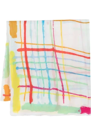 Faliero Sarti Graphic print linen scarf
