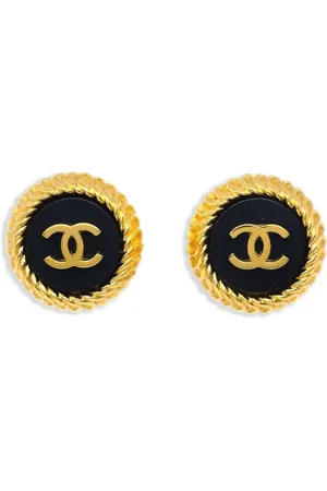CHANEL 1995 CC clip-on earrings