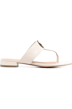 Emporio Armani Logo-plaque thong-strap sandals