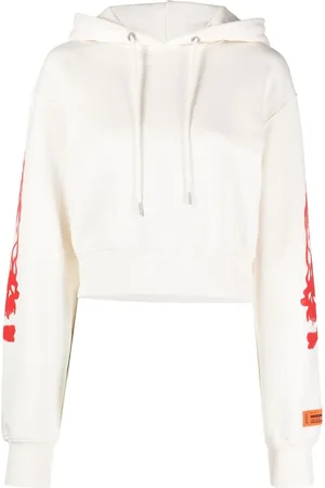 Heron Preston Cropped cotton hoodie