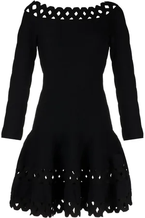 Emporio Armani Perforated-detail mini dress