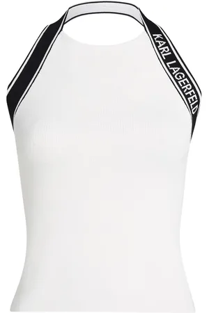 Karl Lagerfeld Logo-jacquard top