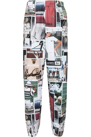 Lacoste Photograph-print straight-leg track pants