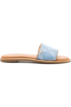 Michael Kors Logo-plaque patterned slides