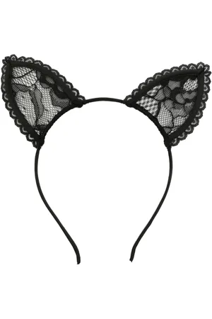 FLEUR DU MAL Cat-ears lace headband