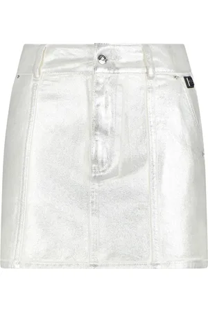Armani Exchange Metallic-finish mini skirt