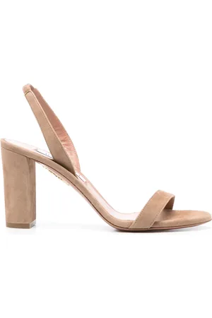Aquazzura 85mm So Nude Block sandals