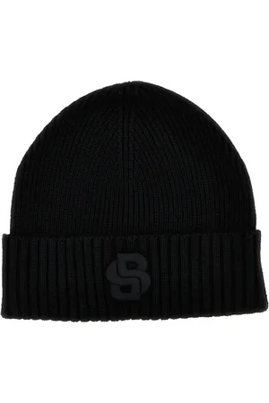 HUGO BOSS Embroidered-logo beanie