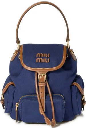Miu Miu Logo-lettering backpack