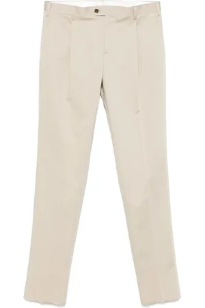 LARDINI Pleat-detail chino trousers