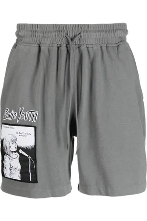 Pleasures Sonic Youth cotton track shorts