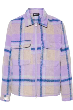 Pleasures Folklore plaid felted jacket