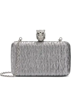 Roberto Cavalli Jewelled Tigers clutch bag
