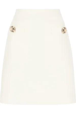 VALENTINO GARAVANI Crepe couture mini skirt