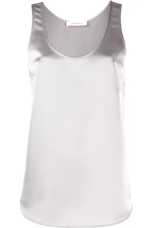 CÉDRIC CHARLIER Relaxed-fit satin tank top