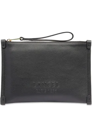 LANCEL Jour de leather clutch bag