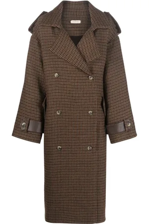 The Mannei Double-breasted button-fastening coat