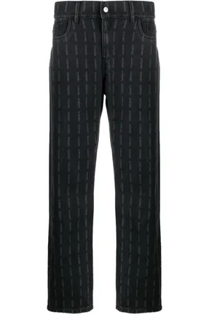 Pleasures Logo-printstraight-leg jeans